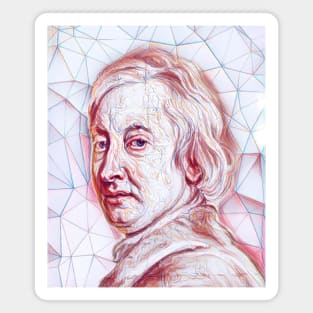 John Dryden Portrait | John Dryden Artwork | line art Magnet